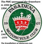 1933 & 1934 Greenhorn sponsored by Pasadena MC