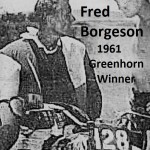 1961 Greenhorn winner Fred Borgeson c. 1963