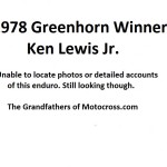 1978 Greenerhorn winner Ken Lewis Jr.