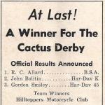 1952 a3 Cactus Derby winner, R.C. Allard
