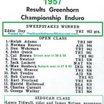 1957 6-1a8 Eddie Day Greenhorn wins & results, Ralph Adams, Norman Reeves