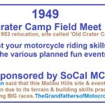 Crater Camp, SoCal MC