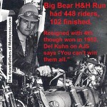 2017 k5b 1953 Big Bear Kuhn AJS 4th & B Ekins broke down, giving him ride in