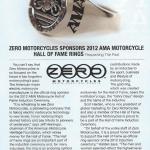 ZERO MOTORCYCLES, AMA rings, ZERO