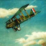 TrailBlazers 1940 1h Airplane 1918 painting by British artist Alex Oxley in Royal Air Force Museum in London (1)