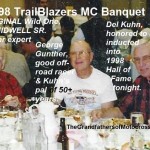 TrailBlazers 1998 a4 Del Kuhn TrailBlazer Hall of Fame, George Gunther, Lance Tidwell sr. 3-14 , George Gunther, Lance Tidwell sr