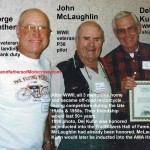 Trailblazers 1998 a3a Hall of Fame inductees John McLaughlin & Del Kuhn with Geo. Gunther, Kuhn's best friends , John McLaughlin, Geo. Gunther