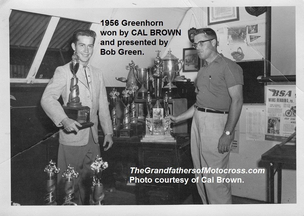 1956 8-0h4 Greenhorn Trophy Bob Green Gives To Winner Cal Brown | The ...