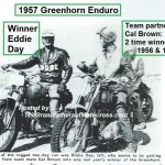 1957 6-1a6 Greenhorn winner Eddie Day & last yrs. winner CAL BROWN