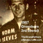 1957 6-1b1 Norm Reeves 2nd class, 3rd overall in Greenhorn (unk date of photo)