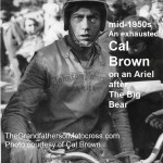 2015 5-0 pg 1 Life & Times, Cal Brown, Big Bear Run finish, mid 1950s