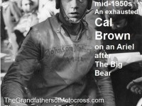 2015 5-0 pg 1 Life & Times, Cal Brown, Big Bear Run finish, mid 1950s