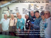 Greenhorn 1956 & 1958 winner Cal Brown, 2004 winners party, CB, McLaughlin, D. Ekins, Wineland, Howseman, Bubeck, Gunther, Kuhn