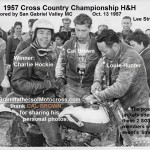 H&H 1957 10-13 a4 CC Championship won by Charlie Hockie, Cal Brown & Louie Hunter SGVMC, rear Lee Stickland
