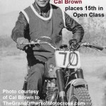 Hare & Hound Checkers MC a1 1957, CAL BROWN at start