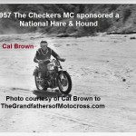 Hare & Hound Checkers MC a3 1957, National, CAL BROWN at RED ROCK CANYON