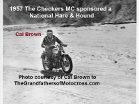 Hare & Hound Checkers MC a3 1957, National, CAL BROWN at RED ROCK CANYON