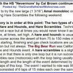Hare Scrambles 1957 CB2 Words of wisdom, Nevermore by Cal Brown