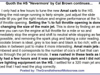 Hare Scrambles 1957 CB3 Words of wisdom, Nevermore by Cal Brown