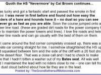 Hare Scrambles 1957 CB5 Words of wisdom, Nevermore by Cal Brown