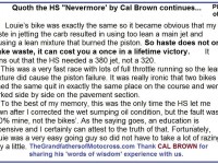 Hare Scrambles 1957 CB8 Words of wisdom, Nevermore by Cal Brown