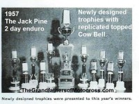 Jack Pine 1957 9-2 a12 Jack Pine Enduro COW BELL trophies