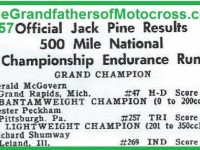 Jack Pine 1957 9-2 a17 Jack Pine Enduro, RESULTS, partial list