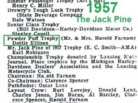 Jack Pine 1957 9-2 a18a results, partial list as 2 more pages not listed here