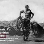 Misc. 1956 Perris Calif. TT Scrambles of Cal Brown racing career