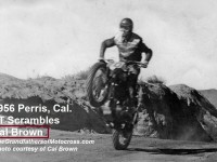 Misc. 1956 Perris Calif. TT Scrambles of Cal Brown racing career