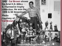 1965 Ariel cycle story by Cal Brown, Cal Brown with an Ariel Cyclone 500cc