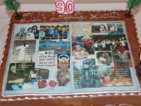 Dels 90th birthday cake