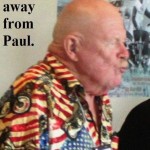 Keep flame away from Paul