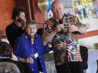 Paul & Sue host the official champagne toast