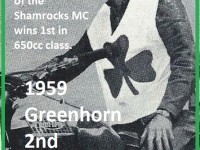 1959 Greenhorn a10b Shamrock MC Bud Dorton wins 2nd