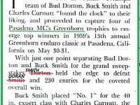 1959 Greenhorn a7 Shamrock MC BUD DORTON & BUCK SMITH won