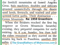 1959 Greenhorn a8 Mt. day 1 ends, less than half riders remain