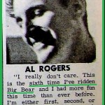 1961 Al Rogers & Big Bear personal quote