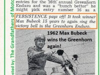 1962 Greenhorn b1 Max Bubeck,