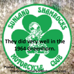 1964 Greenhorn z66 Sunland Shamrocks MC earned trophies
