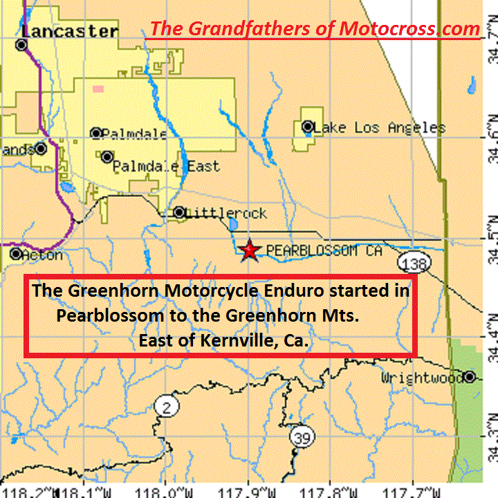 1965 a12 Greenhorn starts Pearblossom map