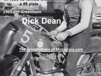 1965 d7a Greenhorn 6th Dick Dean, #5 plate in 1955