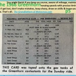 1966 r10 Greenhorn, Day 2 route card