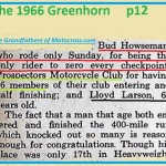 1966 r24a Greenhorn SUNDAY only BUD HOWSEMAN, LLOYD LARSON