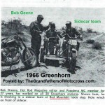 1966 r9a Greenhorn BOB GREENE, PMC, sidecar riders