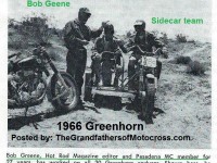 1966 r9a Greenhorn BOB GREENE, PMC, sidecar riders