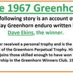 1967 C1 Greenhorn, intro story by Dave Ekins & GH winners club