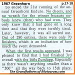 1967 C34 Greenhorn, unknown who won, Ekins thought 3rd