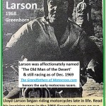 1968 b11 Lloyd Larson, at 63, long time Greenhorn racer