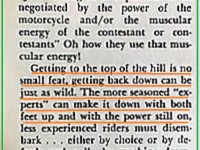 1968 b13 the AMA rules, hill climb